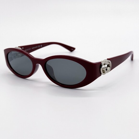 NEW GUCCI SUNGLASSES WOMEN ROUND BURGUNDY GUCCI GG1662SA 006 main image 8